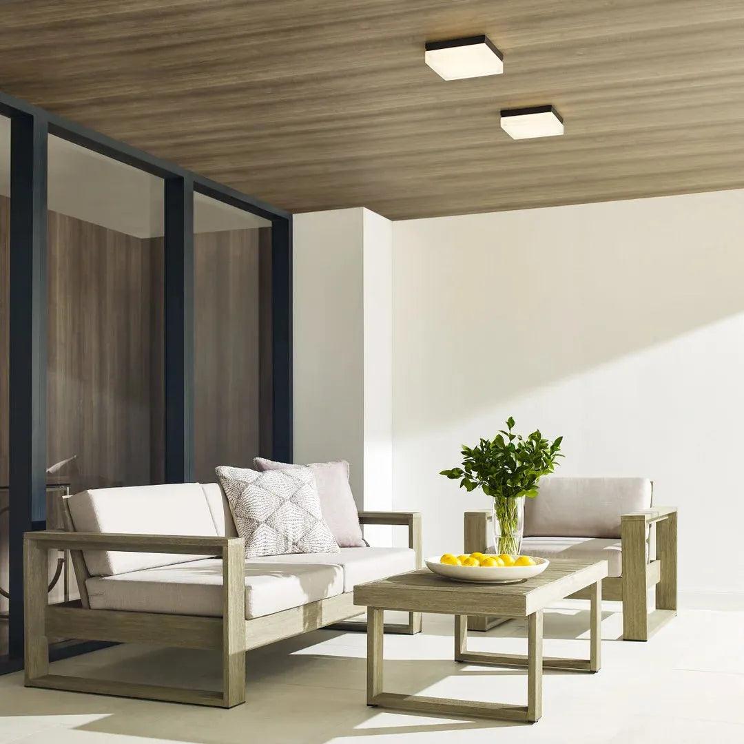Visual Comfort Modern Collection - Boxie Small Outdoor Flush Mount - Lights Canada