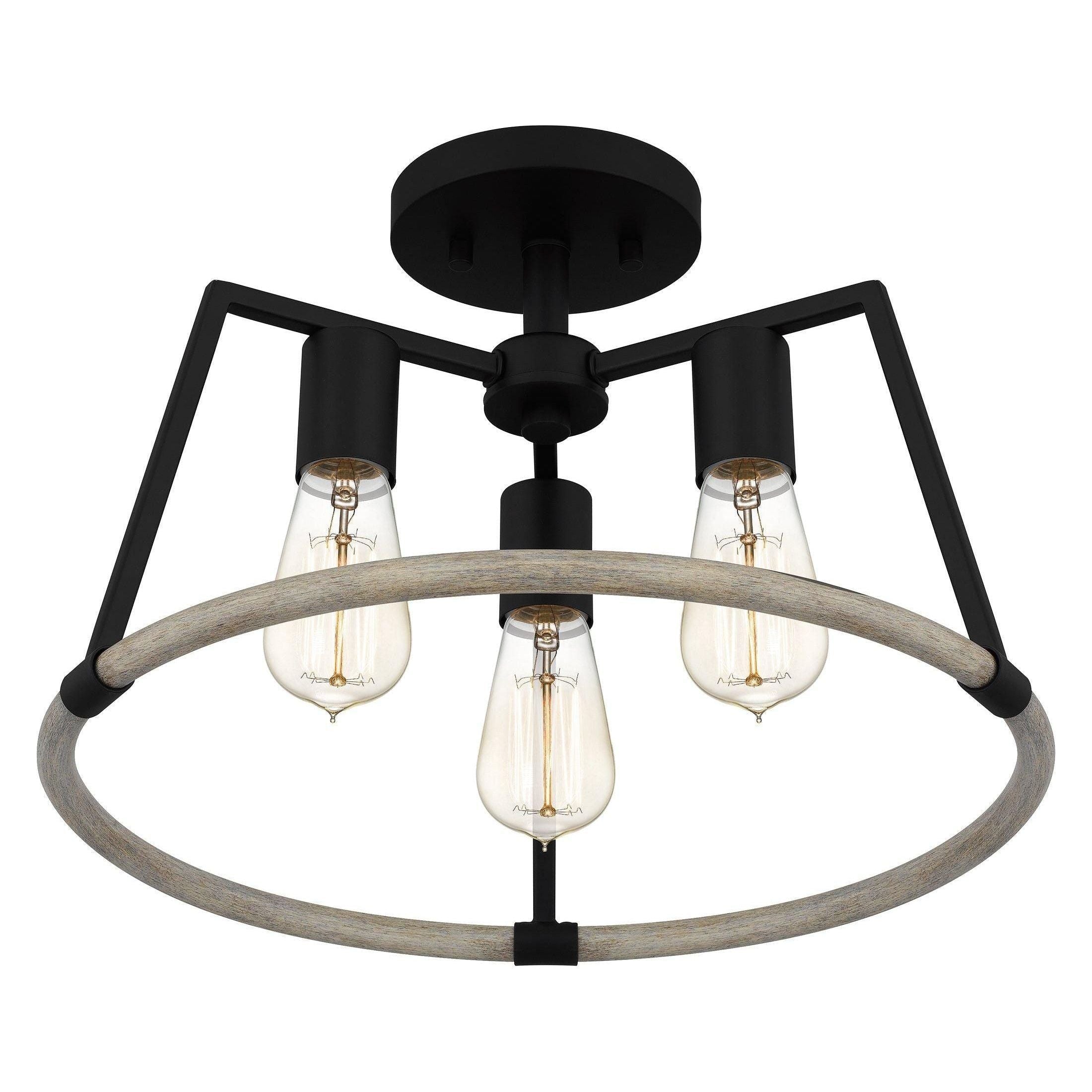 Quoizel - Tippet Semi Flush Mount - Lights Canada