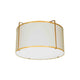 Dainolite - Trapezoid 2 Light 12 Inch Flush Mount - Lights Canada
