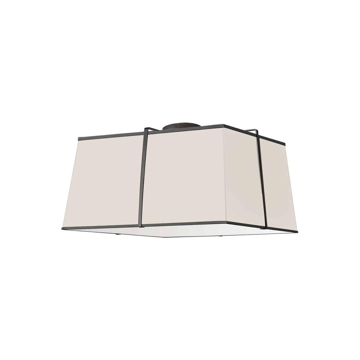 Dainolite - Trapezoid 3 Light 16 Inch Flush Mount - Lights Canada