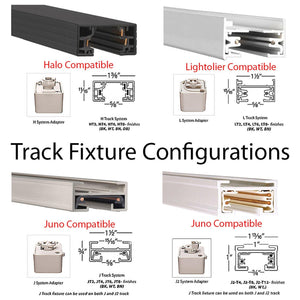 WAC Lighting - HT-808 Low Voltage Track Head for H Track with LED Bulb - Lights Canada