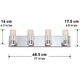 Artika - Artika Ratio Vanity Light - Lights Canada