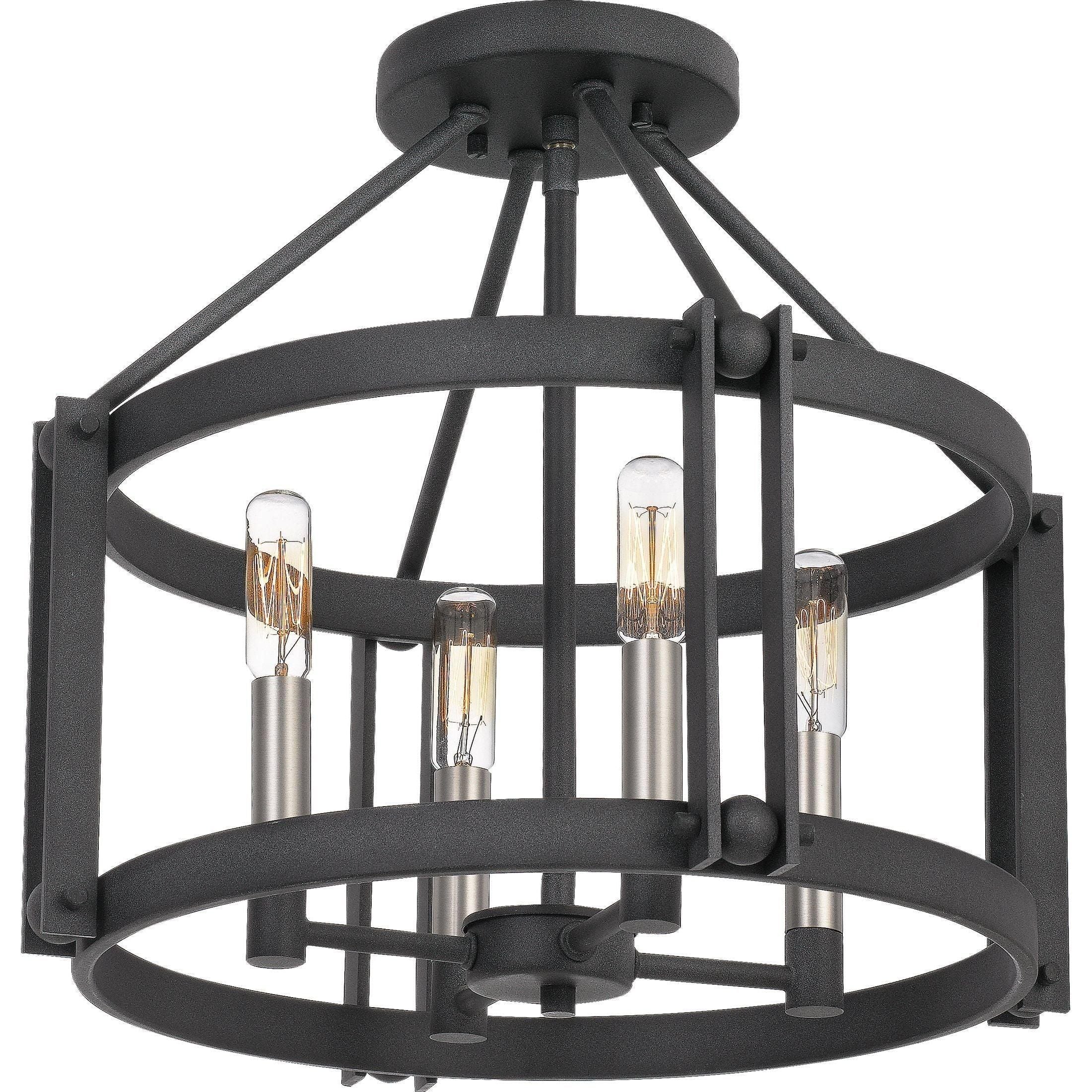 Quoizel - Victor Semi Flush Mount - Lights Canada