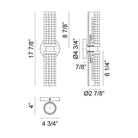 Matteo - Weaver 2-Light Wall Sconce - Lights Canada
