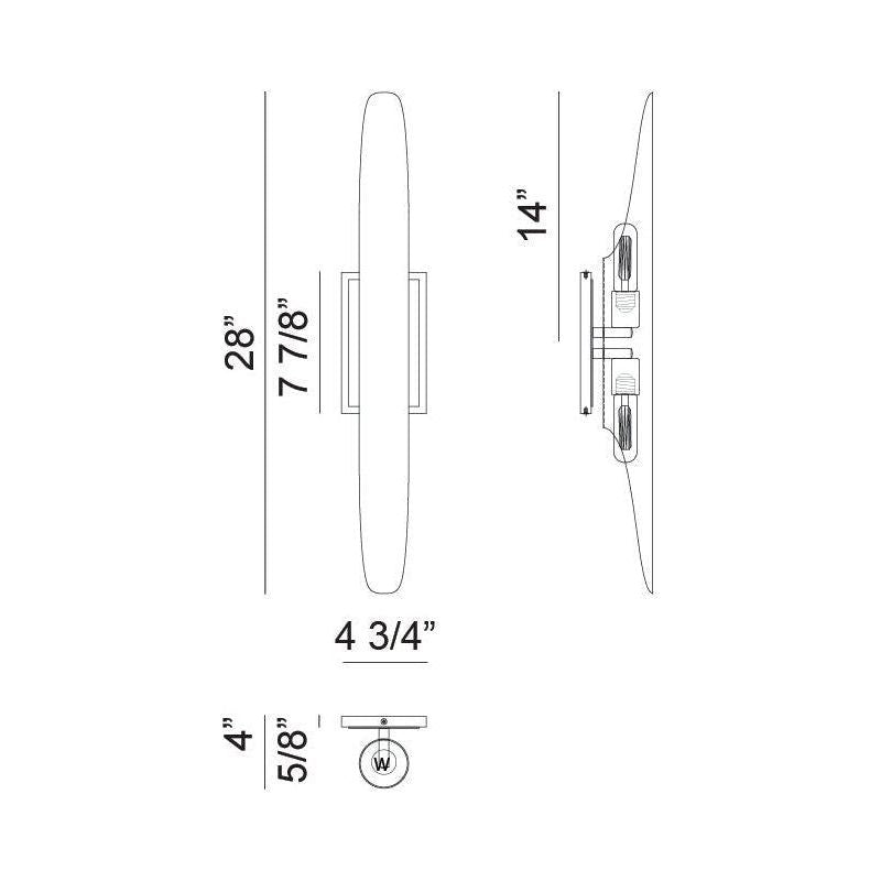 Matteo - Stylus 2-Light Wall Sconce - Lights Canada