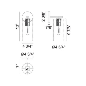 Matteo - Lincoln 1-Light Wall Sconce - Lights Canada