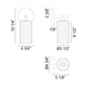 Matteo - Kristof 1-Light Wall Sconce - Lights Canada