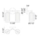 Matteo - Kristof 2-Light Wall Sconce - Lights Canada