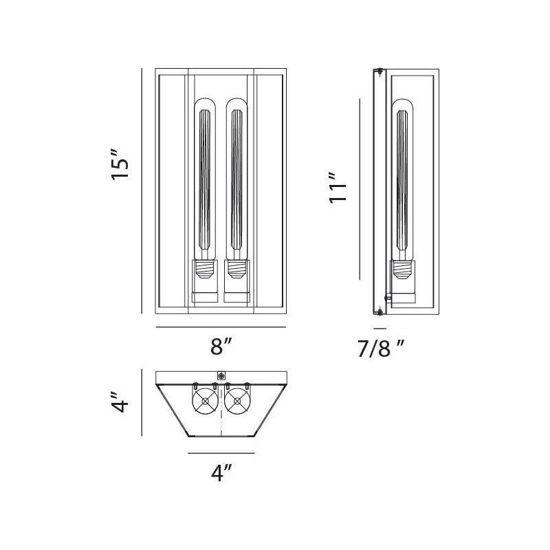 Matteo - Creed 2-Light Wall Sconce - Lights Canada