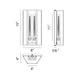Matteo - Creed 2-Light Wall Sconce - Lights Canada
