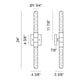 Matteo - Aydin 2-Light Wall Sconce - Lights Canada