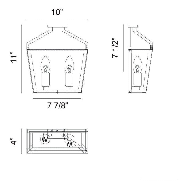 Matteo - Mavonshire 2-Light Wall Sconce - Lights Canada