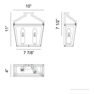 Matteo - Mavonshire 2-Light Wall Sconce - Lights Canada