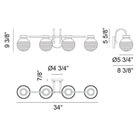 Matteo - Ridge 4-Light Vanity - Lights Canada