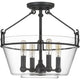 Quoizel - Wells Semi Flush Mount - Lights Canada
