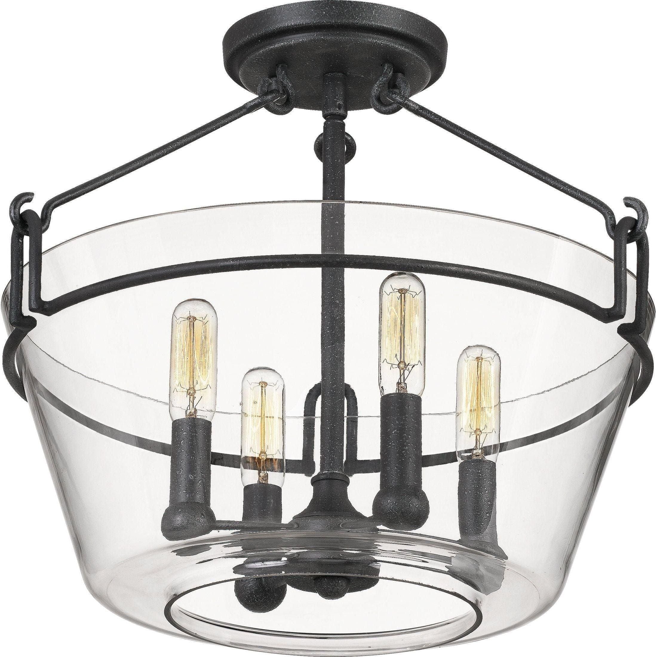 Quoizel - Wells Semi Flush Mount - Lights Canada