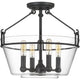 Quoizel - Wells Semi Flush Mount - Lights Canada
