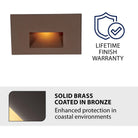 WAC Lighting - LEDme 120V LED Horizontal Indoor/Outdoor Step and Wall Light - Lights Canada