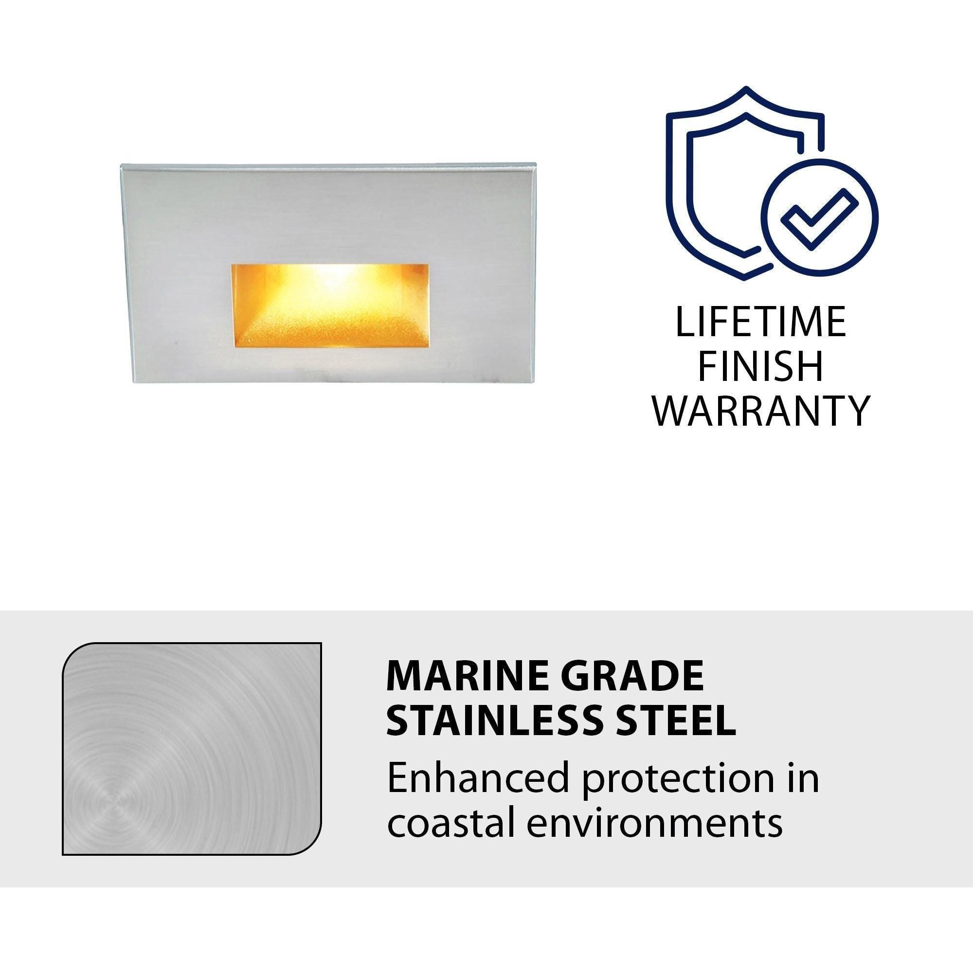 WAC Lighting - LEDme 120V LED Horizontal Indoor/Outdoor Step and Wall Light - Lights Canada