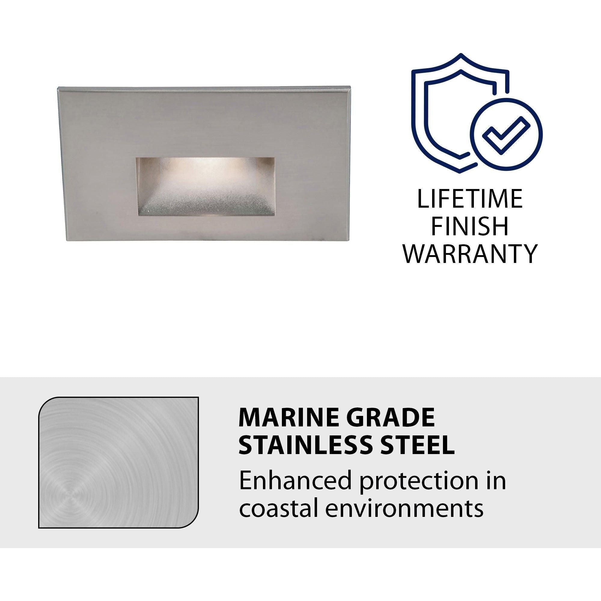 WAC Lighting - LEDme 120V LED Horizontal Indoor/Outdoor Step and Wall Light - Lights Canada