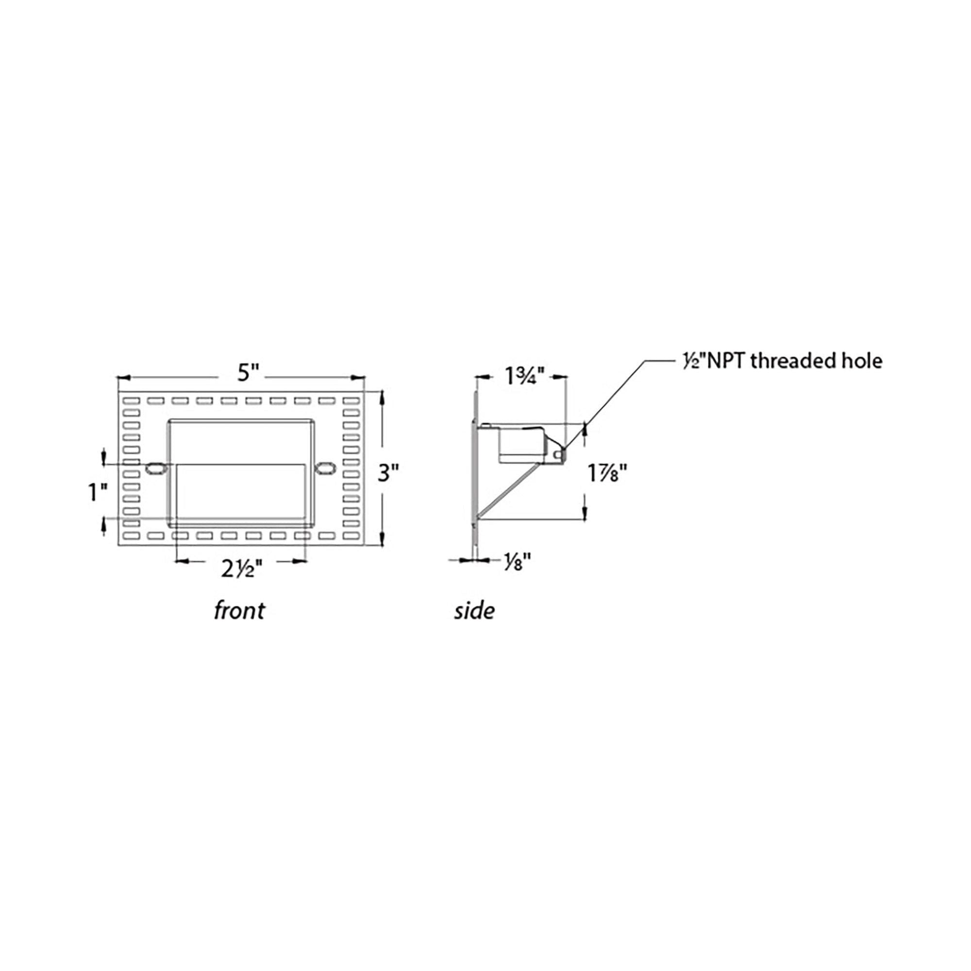 WAC Lighting - LEDme 120V LED Horizontal Invisible Trim Step and Wall Light - Lights Canada