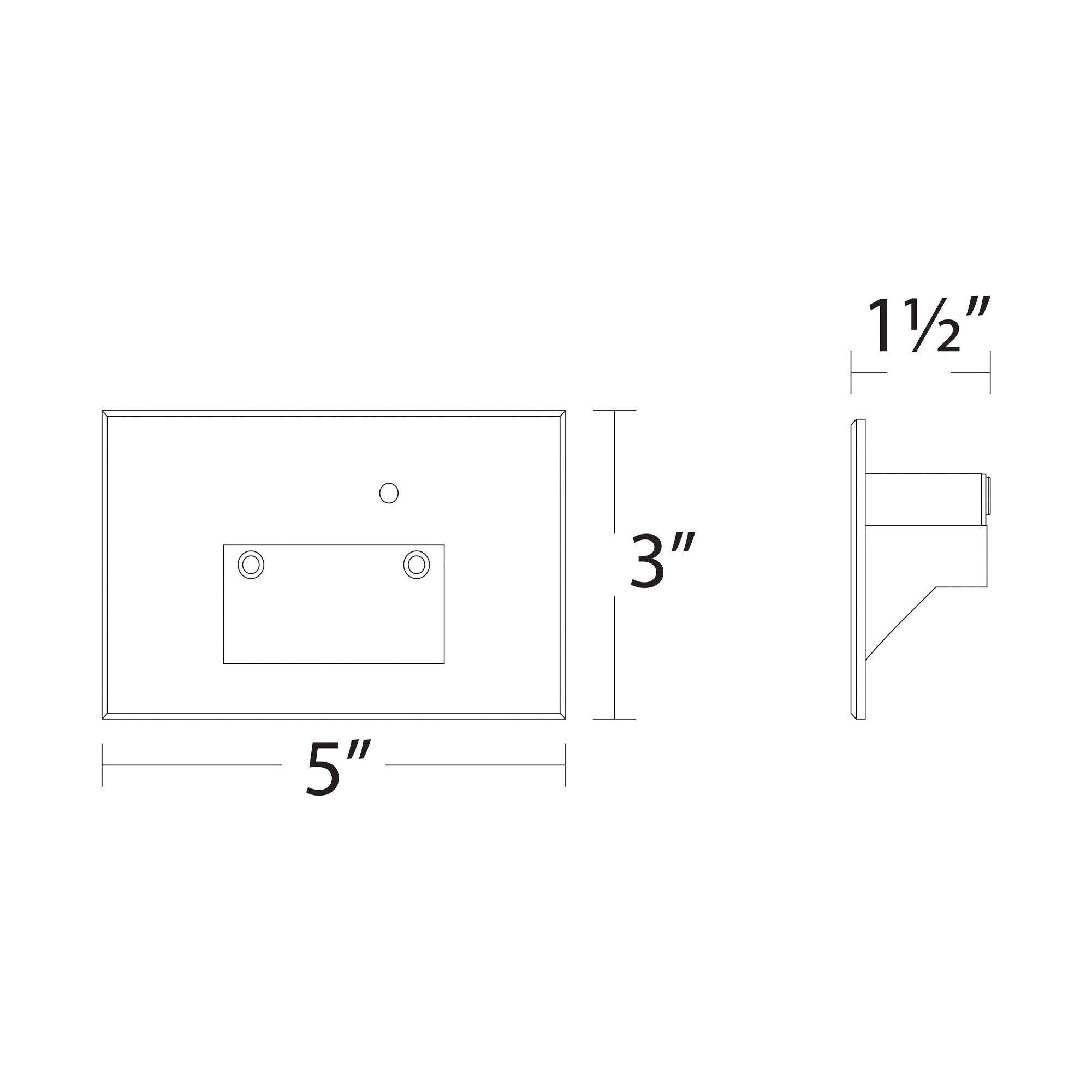 WAC Lighting - LEDme 120V LED Horizontal Indoor/Outdoor Step and Wall Light with Daylight Photocell Sensor - Lights Canada