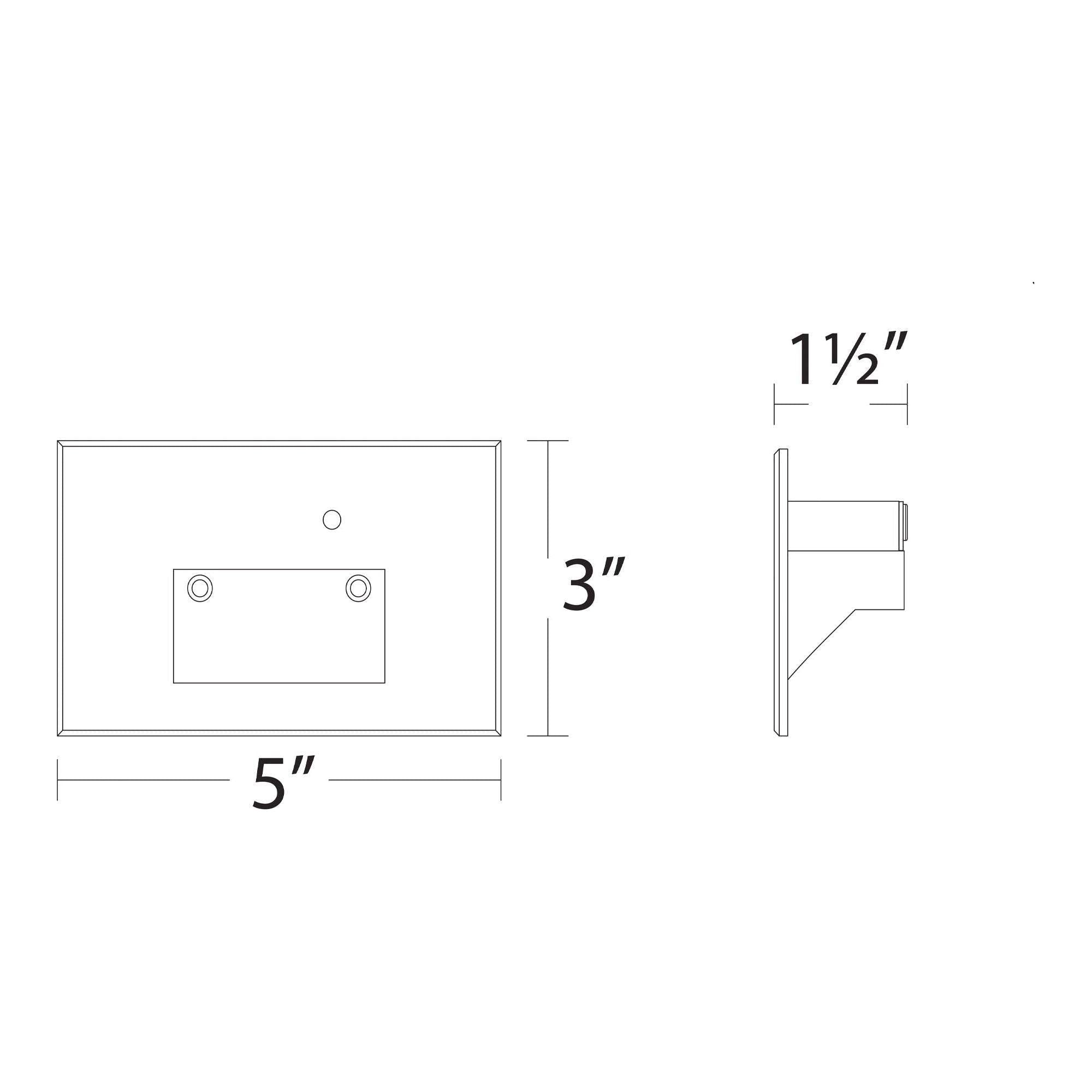 WAC Lighting - LEDme 120V LED Horizontal Indoor/Outdoor Step and Wall Light with Daylight Photocell Sensor - Lights Canada