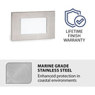 WAC Lighting - LEDme 120V LED Horizontal Diffused Indoor/Outdoor Step and Wall Light - Lights Canada
