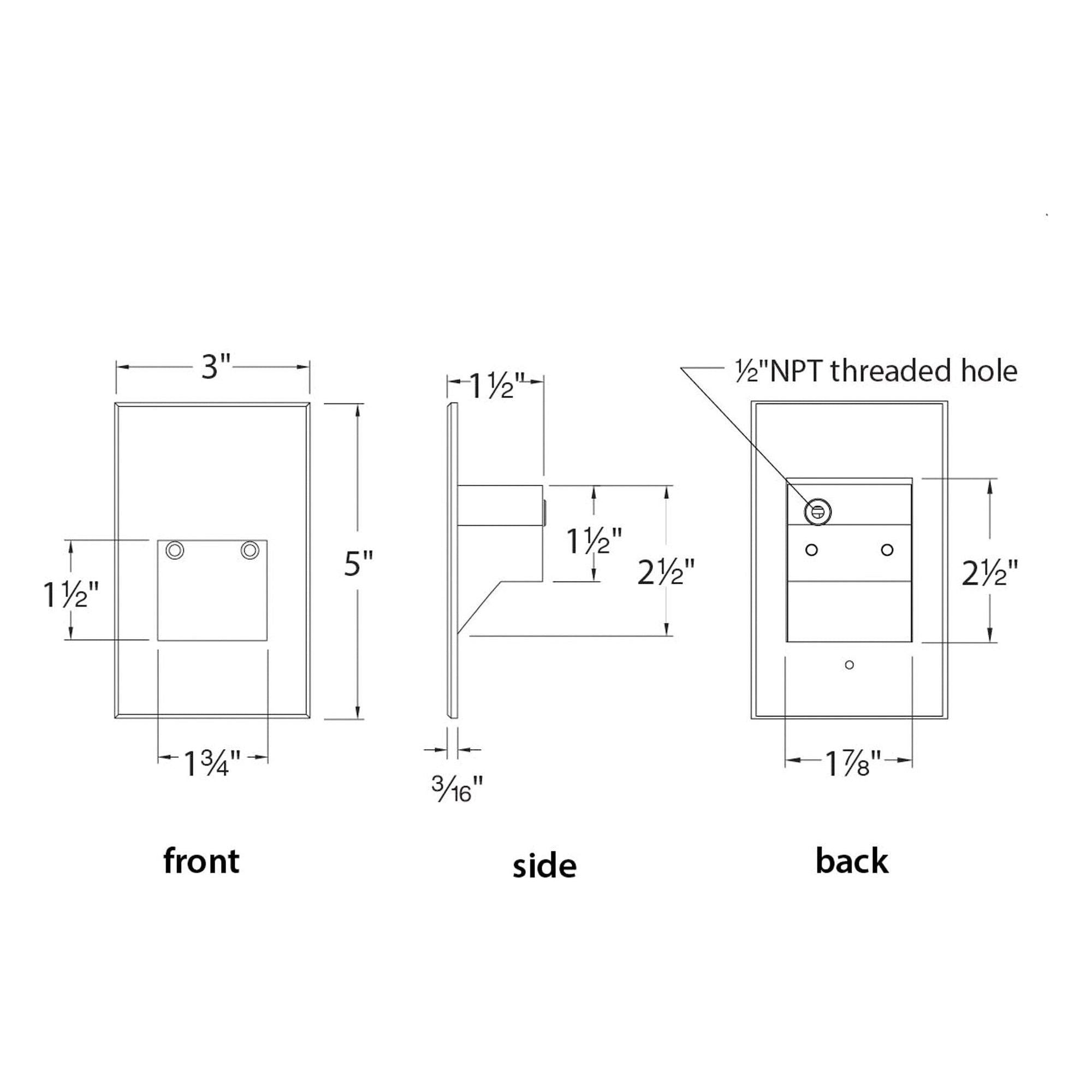 WAC Lighting - LEDme 120V LED Vertical Indoor/Outdoor Step and Wall Light - Lights Canada