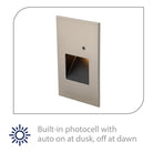 WAC Lighting - LEDme 120V LED Vertical Indoor/Outdoor Step and Wall Light with Daylight Photocell Sensor - Lights Canada