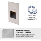 WAC Lighting - LEDme 120V LED Vertical Indoor/Outdoor Step and Wall Light with Daylight Photocell Sensor - Lights Canada