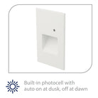 WAC Lighting - LEDme 120V LED Vertical Indoor/Outdoor Step and Wall Light with Daylight Photocell Sensor - Lights Canada