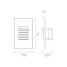 WAC Lighting - LEDme 120V LED Vertical Louvered Indoor/Outdoor Step and Wall Light - Lights Canada