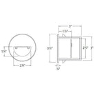 WAC Lighting - LEDme 120V LED Half-Round Indoor/Outdoor Step and Wall Light - Lights Canada