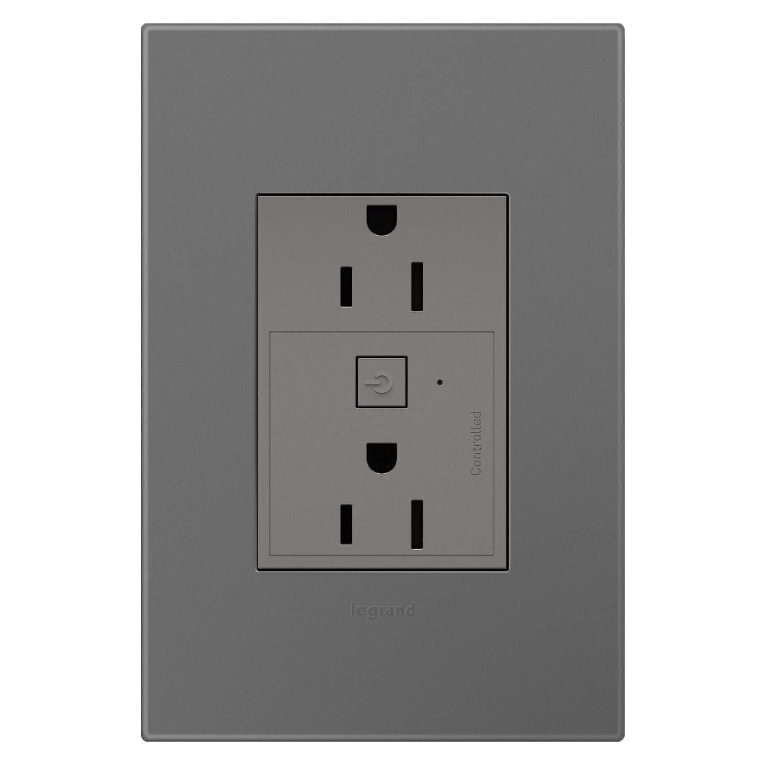 Legrand - Adorne Smart 15A Plus-Size Outlet with Netatmo - Lights Canada