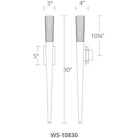 Modern Forms - Scepter 30" LED Wall Sconce - Lights Canada