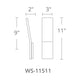 Modern Forms - Blade 11" LED Wall Sconce - Lights Canada