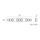 Modern Forms - Sofia 30" LED Bathroom Vanity or Wall Light - Lights Canada