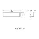 WAC Lighting - Metro 20" LED Energy Star Bathroom Vanity & Wall Light - Lights Canada