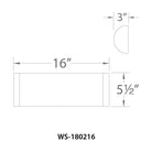 WAC Lighting - Fuse 16" LED Energy Star Bathroom Vanity & Wall Light - Lights Canada