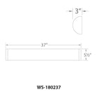 WAC Lighting - Fuse 37" LED Energy Star Bathroom Vanity & Wall Light - Lights Canada