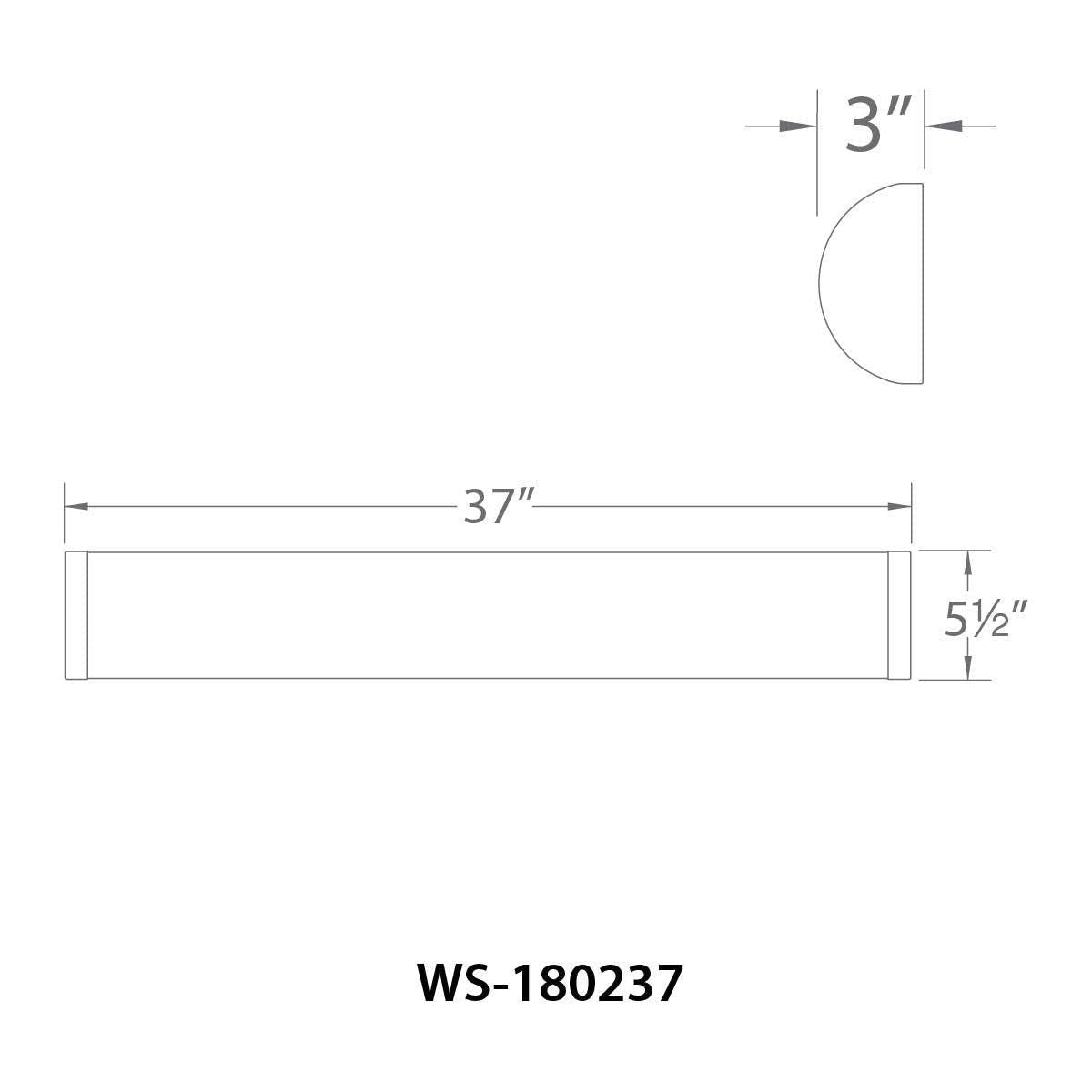 WAC Lighting - Link 37" LED Energy Star Bathroom Vanity & Wall Light - Lights Canada