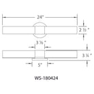 WAC Lighting - Turbo 24" LED Energy Star Bathroom Vanity & Wall Light - Lights Canada