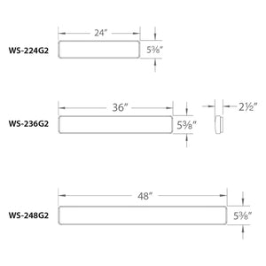 WAC Lighting - Flo 48" LED Energy Star Vanity Light & Flush Mount 5-CCT Selectable - Lights Canada