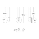 dweLED - Clare LED Bath Vanity & Wall Light - Lights Canada