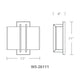 Modern Forms - Downton 11" LED Wall Light 3-CCT - Lights Canada