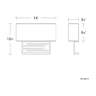 Modern Forms - Vander 14" LED Wall Sconce 3-CCT - Lights Canada