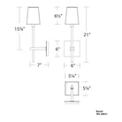 dweLED - Seville LED Wall Sconce - Lights Canada