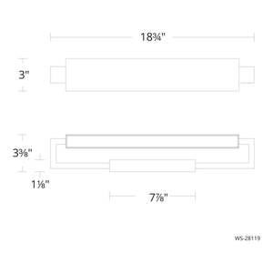 Modern Forms - Kinsman 19" LED Bathroom Vanity or Wall Light 3-CCT - Lights Canada