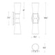 dweLED - Locke LED Wall Sconce - Lights Canada